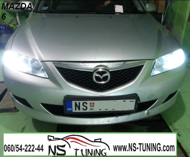 mazda 6 xenon svetla h7 sijalica philips ugradnja novi sad
